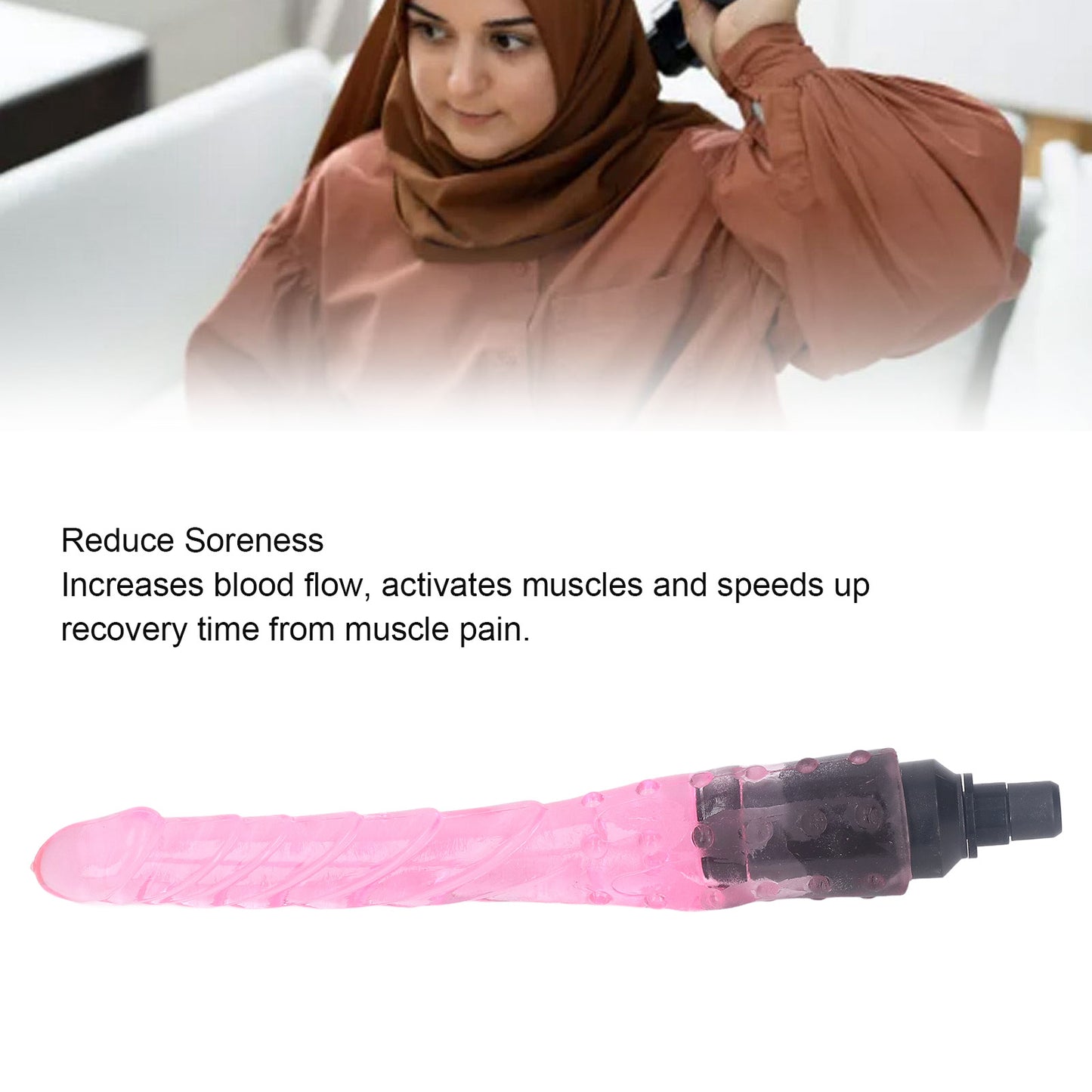 Massage Gun Head Silicone Washable Replaceable Massager Gun Head Muscle Massage Accessory