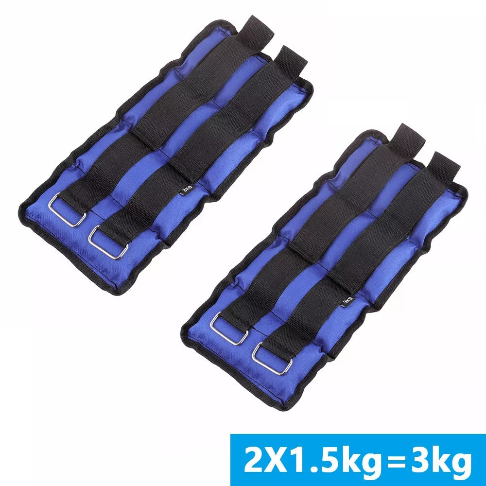 Ankle Wrist Leg Weights Straps Running Exercise Fitness Gym Strength Training