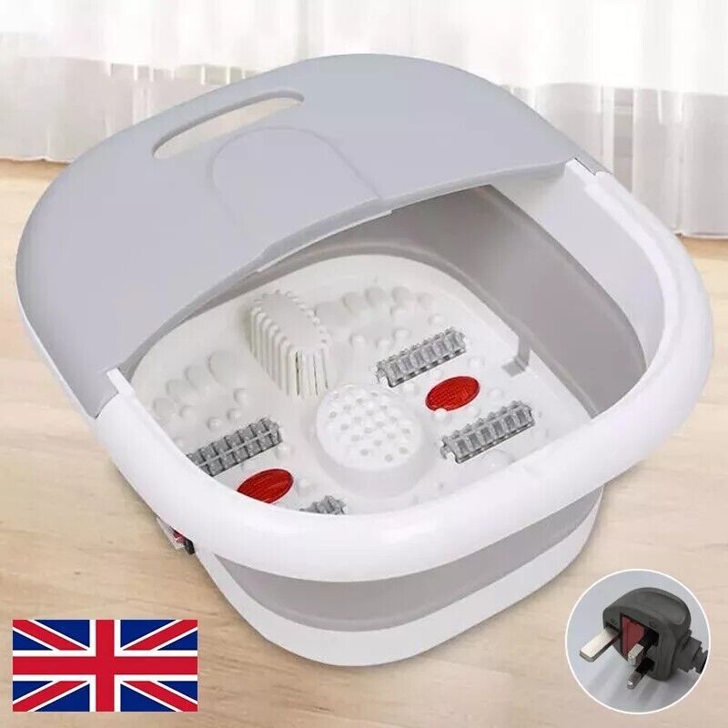 Electric Infrared Foot Massager Wet Bath Spa Relax Therapy Pedicure Soothe