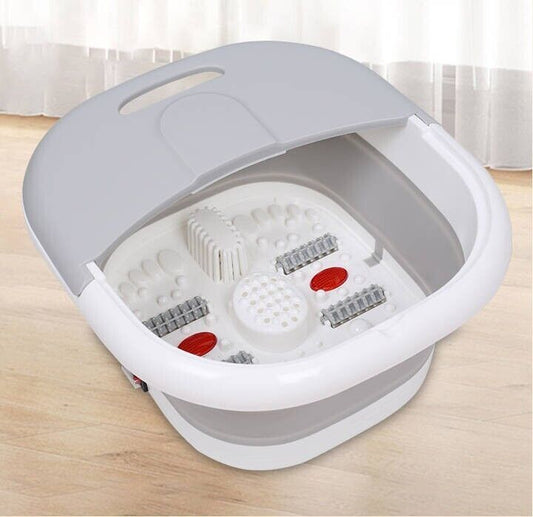 Electric Infrared Foot Massager Wet Bath Spa Relax Therapy Pedicure Soothe