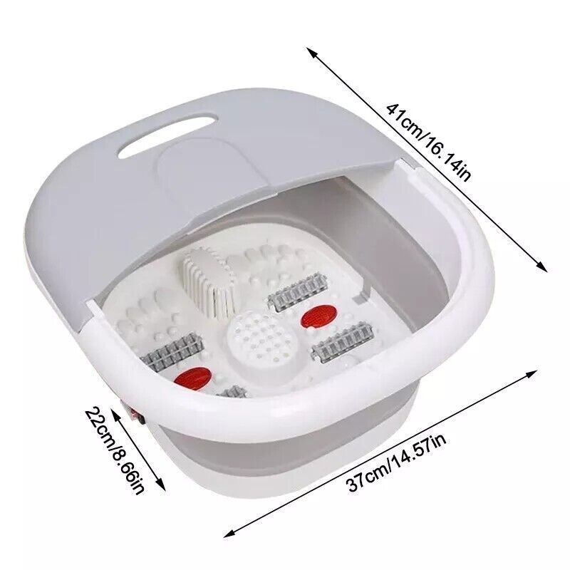 Electric Infrared Foot Massager Wet Bath Spa Relax Therapy Pedicure Soothe